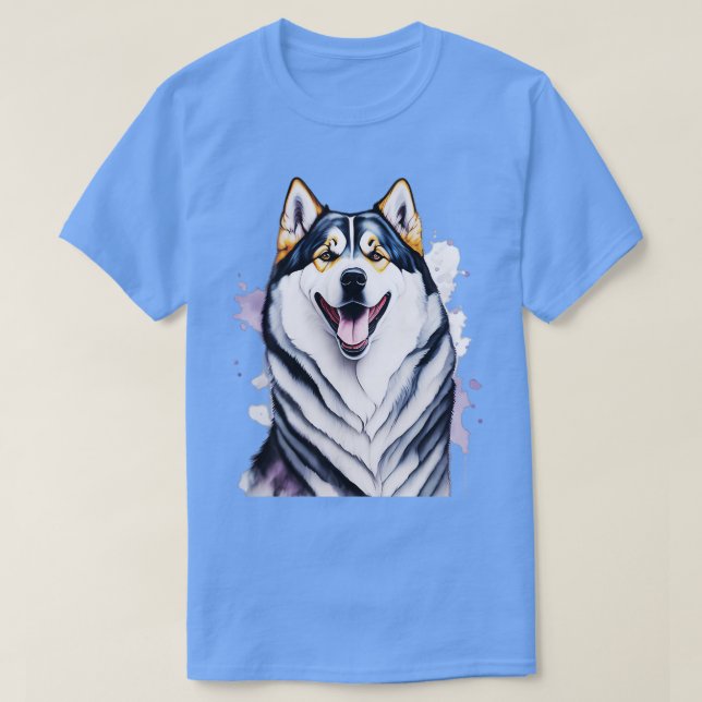 Camiseta Alaskan Malamute Dog TShirt 2 (Frente do Design)