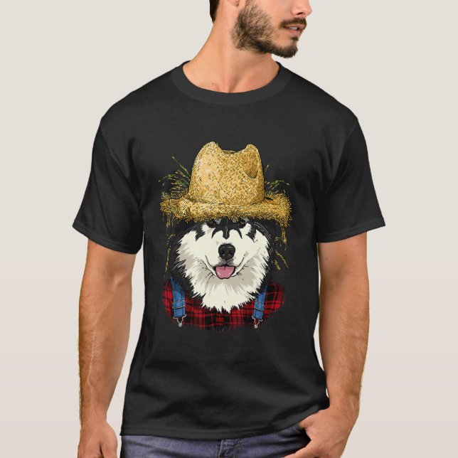 Camiseta Alaskan Malamute Farmer Agriculture Ranche (Frente)