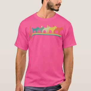 Camiseta Alaskan Malamute Heartbeat Vintage 1