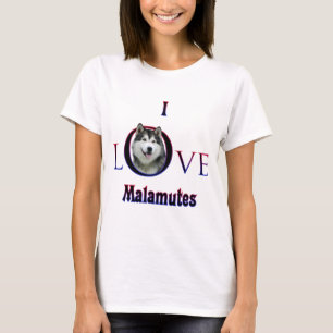 Camiseta Alaskan Malamute I Love
