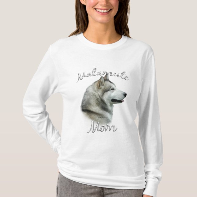 Camiseta Alaskan Malamute Mãe 2 (Frente)