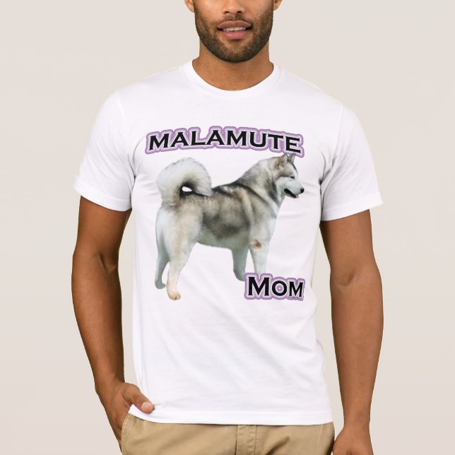 Camiseta Alaskan Malamute Mãe 4 (Frente)