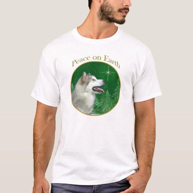 Camiseta Alaskan Malamute Peace (Frente)