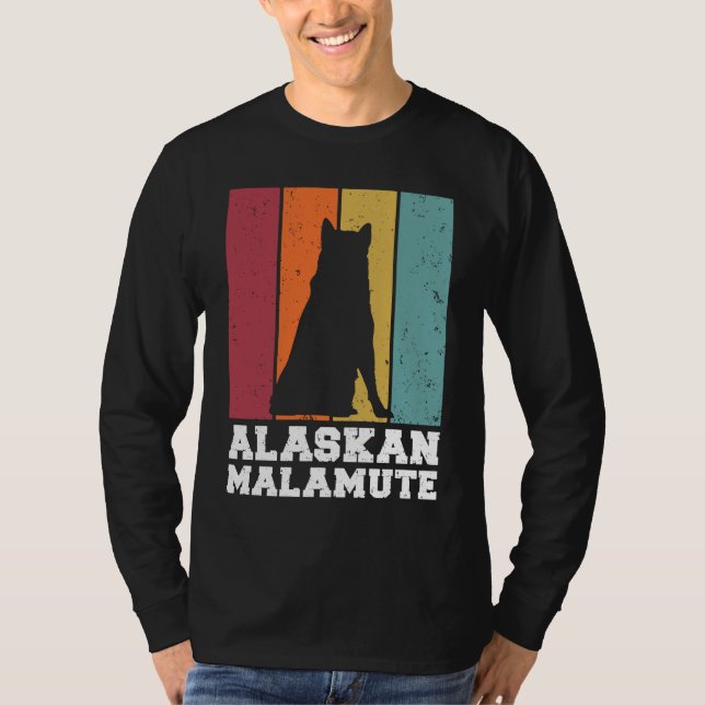 Camiseta Alaskan Malamute Vintage (Frente)