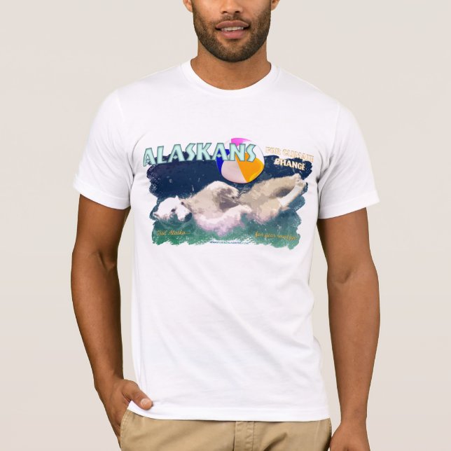 Camiseta Alaskans para alterações climáticas (Frente)