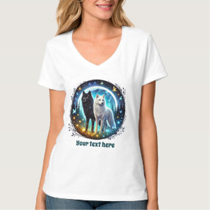 Camiseta Alavancos de lobo-bonito personalizáveis