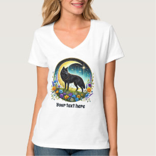 Camiseta Alavancos de lobo-bonito personalizáveis
