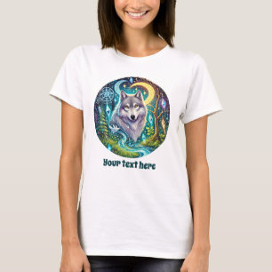Camiseta Alavancos de lobo-bonito personalizáveis