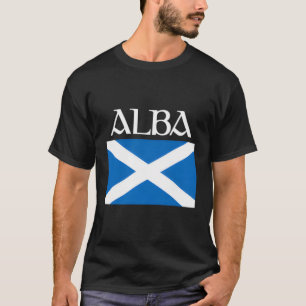 Camiseta Alba Scotland Flag Leine Graphic Scottish Gaelic P