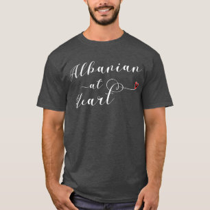 Camiseta Albanês At Heart Camiseta, Albânia