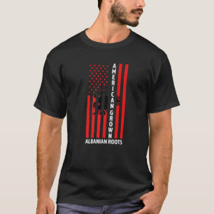 Camiseta Albanês, crescido americano, albanês albanês