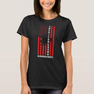 Camiseta Albanês, crescido americano, albanês albanês