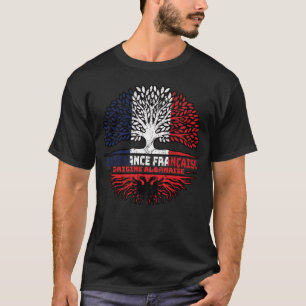 Camiseta Albânia Albânia França, França, Árvore Bandeira