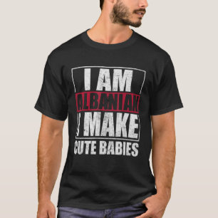 Camiseta Albânia Bandeira Orgulhosa Albaneses Homens e Mulh