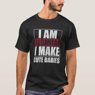 Camiseta Albânia Bandeira Orgulhosa Albaneses Homens e Mulh