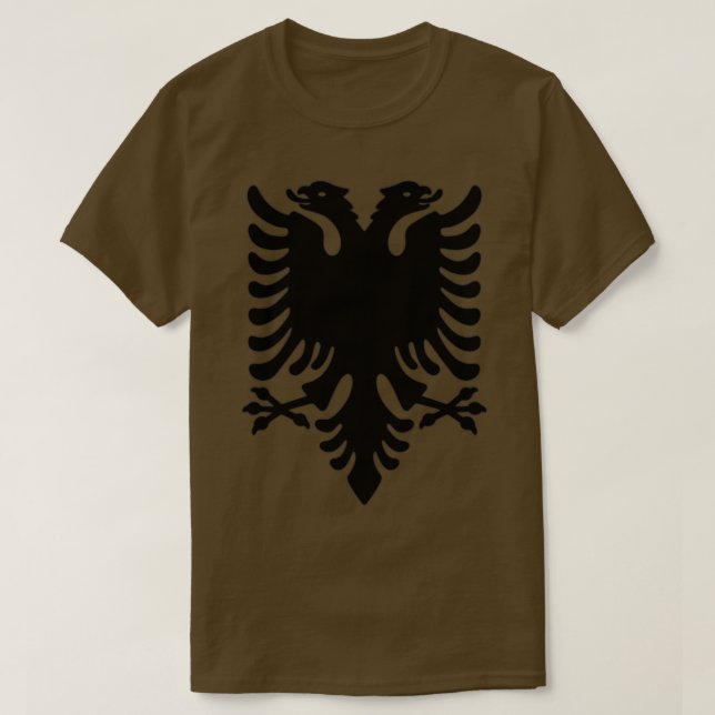 CAMISETA ALBÂNIA CASACO DE ARMAS DA ALBÂNIA SAMER BRASIL (Frente do Design)