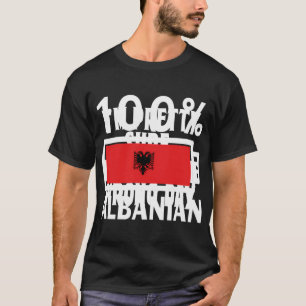 Camiseta Albânia Flag 100 Battery Power Tee Albanian