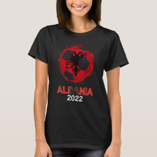 Camiseta Albânia Flag 2022 Apoiante Albanês Soccer Team A