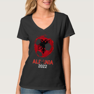 Camiseta Albânia Flag 2022 Apoiante Albanês Soccer Team A