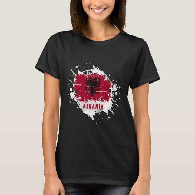 Camiseta Albânia Splash (Frente)