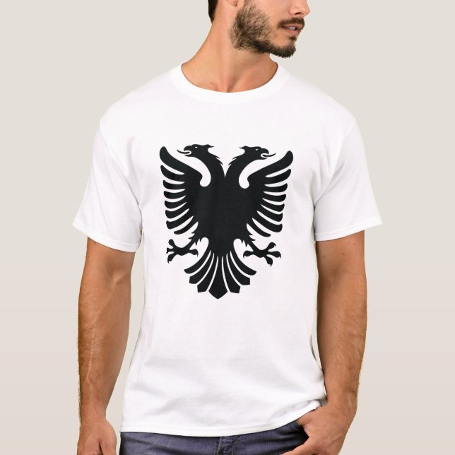 Camiseta albanian eagle t-shirt aigle albanais t - shirt (Frente)