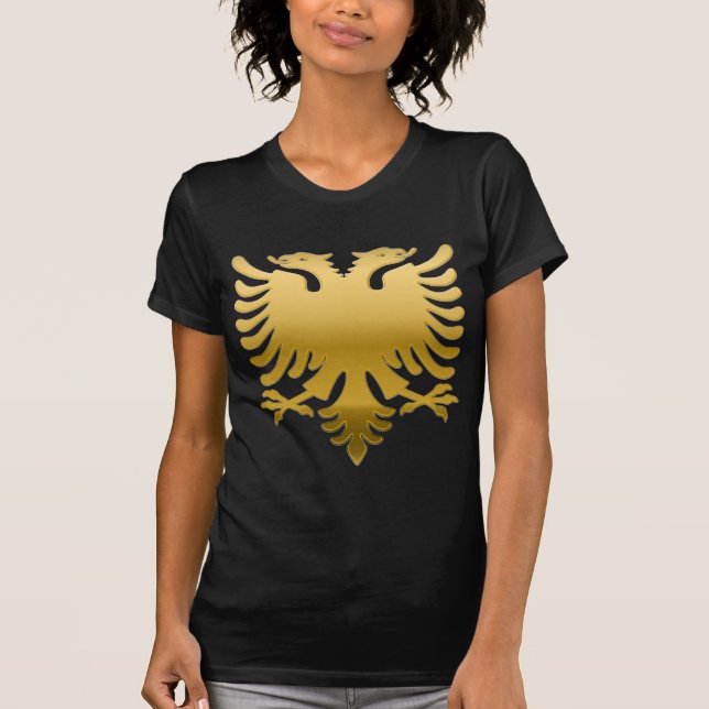 Camiseta Albanian Gold Eagle 3D (Frente)