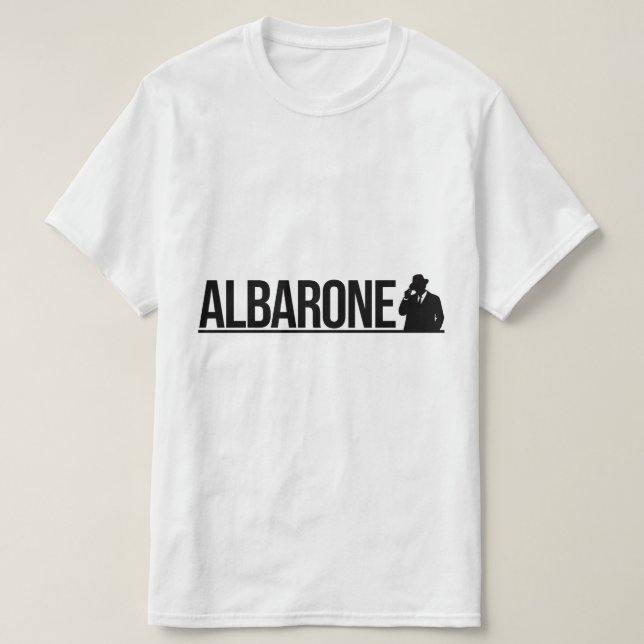 Camiseta Albarone Gangster Silhouette Graphic - black  (Frente do Design)