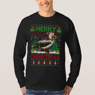 Camiseta Albatross Bird   Xmas Lights Ugly Albatross Christ