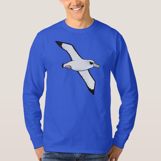Camiseta Albatroz tímido de Birdorable em vôo (Frente)