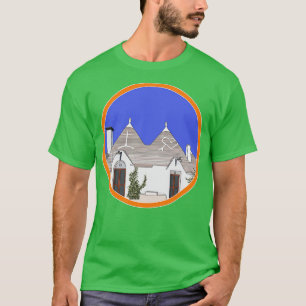 Camiseta Alberobello Trulli Bari Trullo Itália 1
