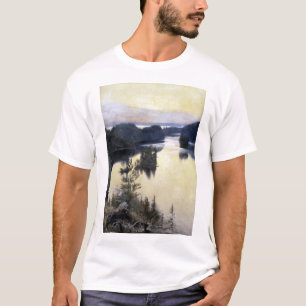 Camiseta Albert Edelfelt Kaukola Ridge no por do sol