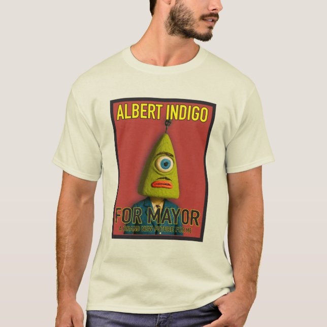 Camiseta Albert Indigo para Prefeito (Frente)