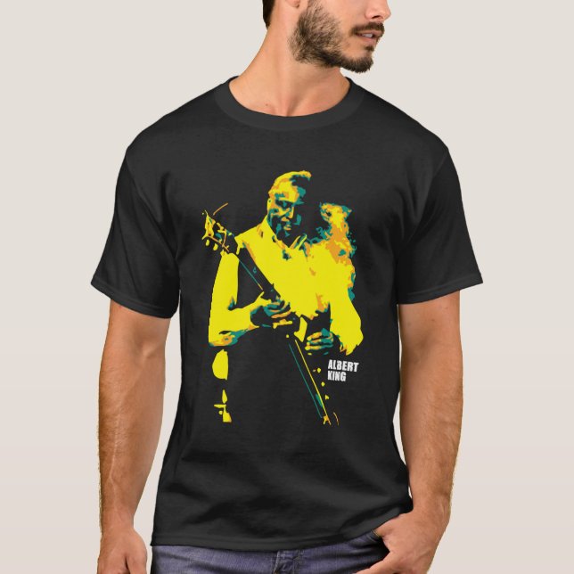 Camiseta Albert King. Albert Nelson. American blues guitari (Frente)
