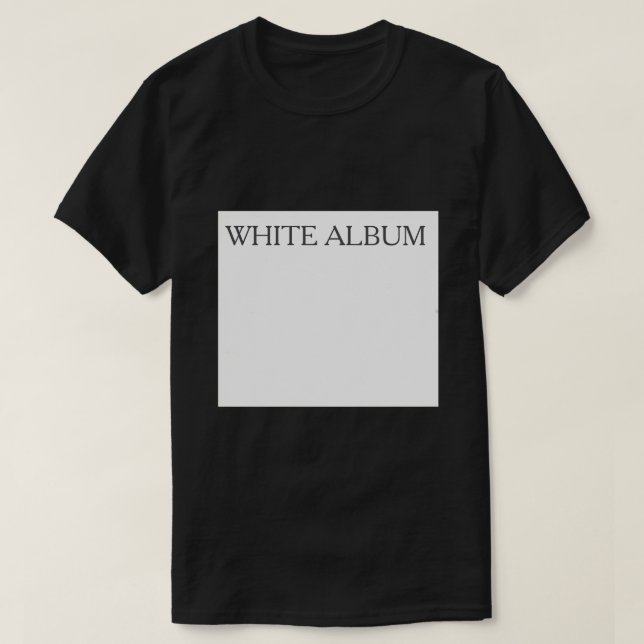 Camiseta Álbum de Tee White Masculino (Frente do Design)