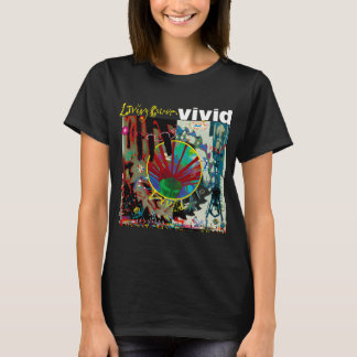 Camiseta álbum vívido lendário da banda de rock living colo