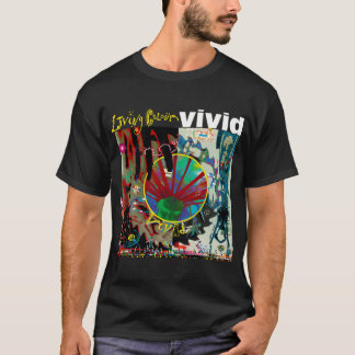 Camiseta Álbum vívido lendário da banda de rock Living Colo