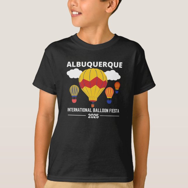 Camiseta Albuquerque Balloon Fiesta 2025 T-Shirt (Frente)