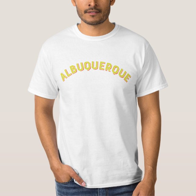 Camiseta Albuquerque, New Mexico Vintage Arch (Frente)