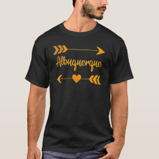 Camiseta Albuquerque Nm Cidade Novo México Casa EUA Mulhere