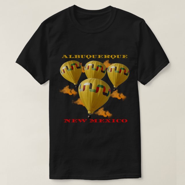 Camiseta Albuquerque Novo México Balão de Ar Quente Fiesta (Frente do Design)