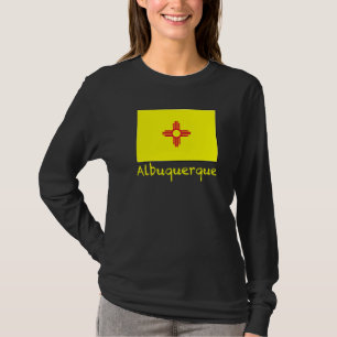 Camiseta Albuquerque Novo México Bandeira Dos EUA Lembrança