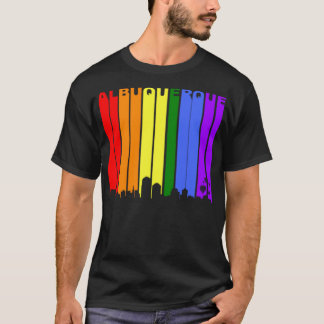 Camiseta Albuquerque Novo México Rainbow LGBT Orgulho gay
