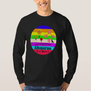 Camiseta Albuquerque Novo México Retro Vintage Sunset Hot A