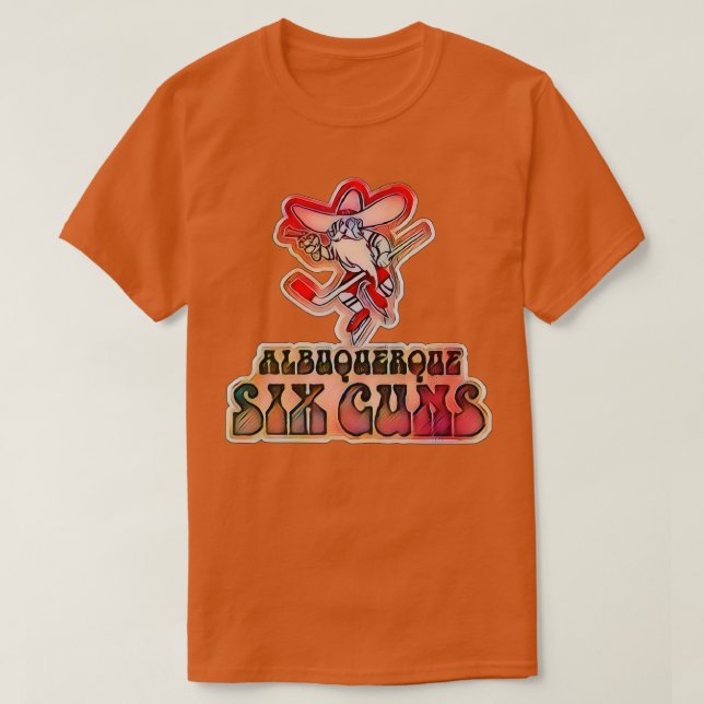 Camiseta Albuquerque Six Guns Hockey (Frente do Design)