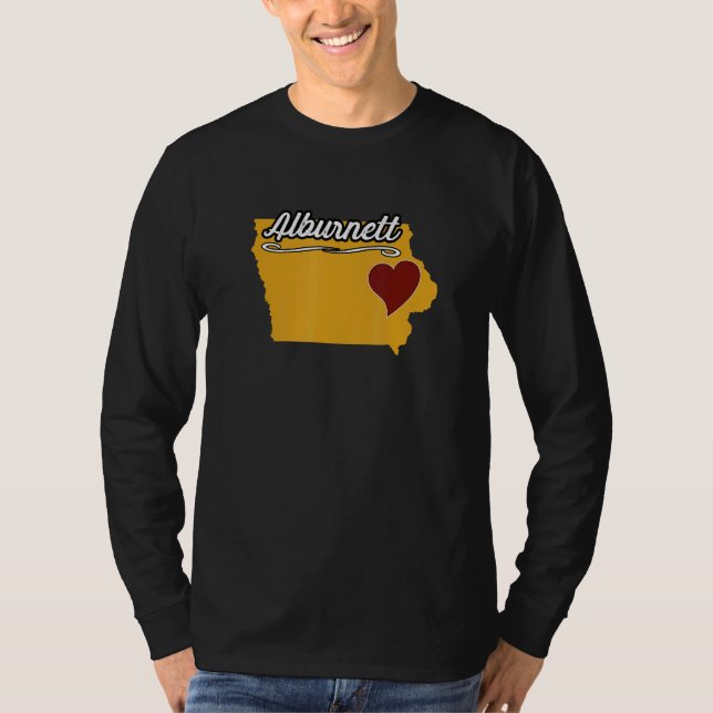 Camiseta ALBURNETT IOWA IA USA Cute Souvenir Merch  US City (Frente)