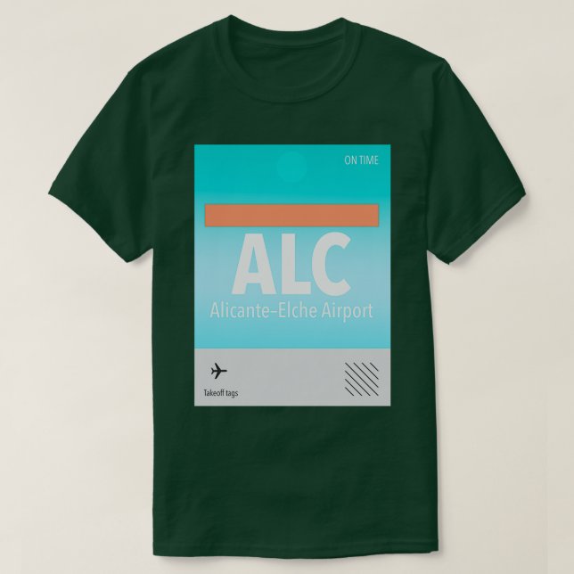 Camiseta ALC AlicanteElche Airporttag (Frente do Design)