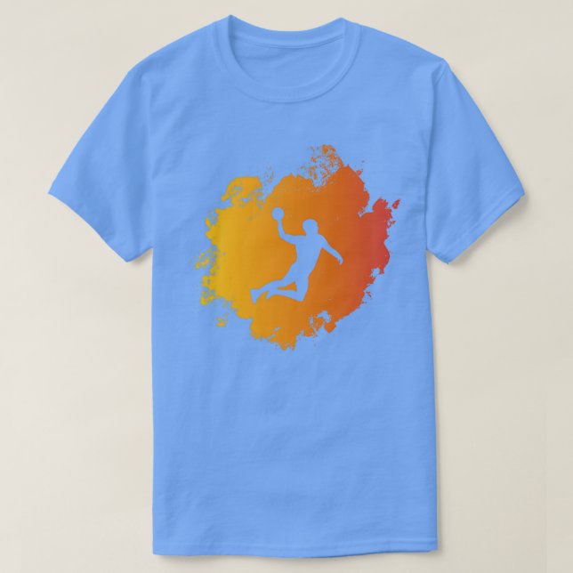 Camiseta alça-esferográfica 6 de handball (Frente do Design)