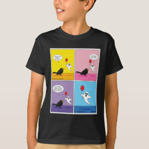 Camiseta Alcançar a banda desenhada de objetivos opostos