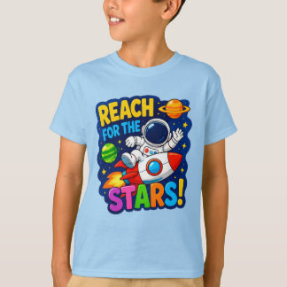 Camiseta 🚀 Alcançar as Estrelas Presente de Astronauta par