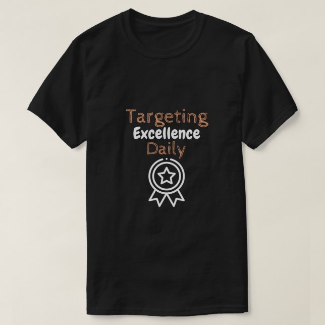 Camiseta Alcançar Excelência Diariamente (Frente do Design)